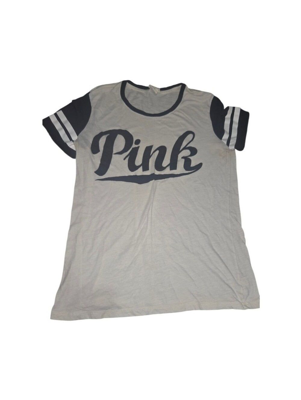 Vintage Victoria's Secret PINK Varsity Ringer Tee